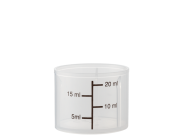 Measuring cup 005-20ml PP natural